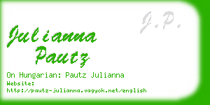 julianna pautz business card